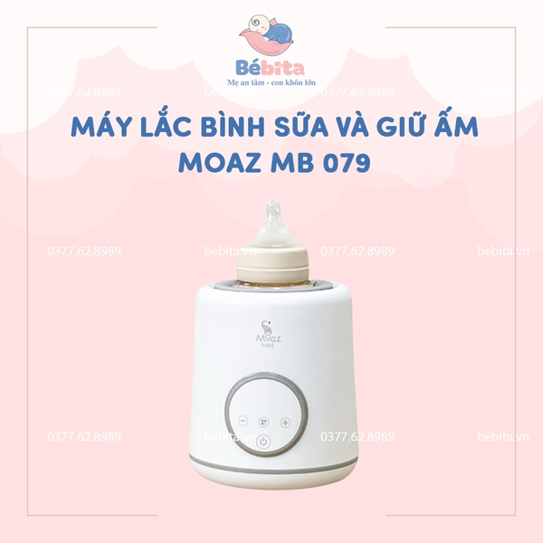 MOAZ MÁY LẮC BÌNH SỮA VÀ GIỮ ẤM MB 079