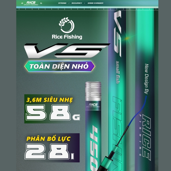 Cần câu đài V5 Small Fish CC-30 Rice Fishing cao cấp siêu nhẹ