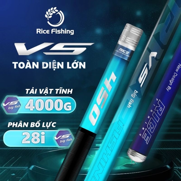 Cần câu đài V5 Big Fish CC-32 RICE FISHING carbon cao cấp câu săn hàng tổng hợp
