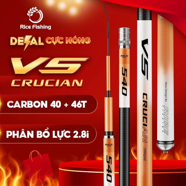 Cần câu đài V5 Diếc CC-33 phiên bản Crucian Sport