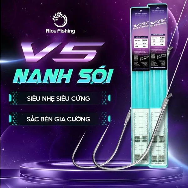 Thẻo câu đài NANH SÓI V5 LC-28 Rice Fishing siêu nhẹ siêu cứng thép carbon