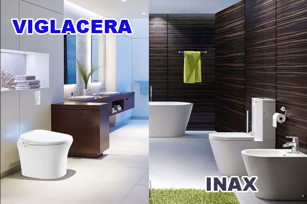 So sánh bồn cầu Viglacera và Inax