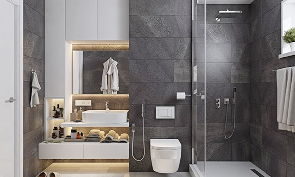 Thiết bị phòng tắm âm tường đang dần trở thành xu hướng