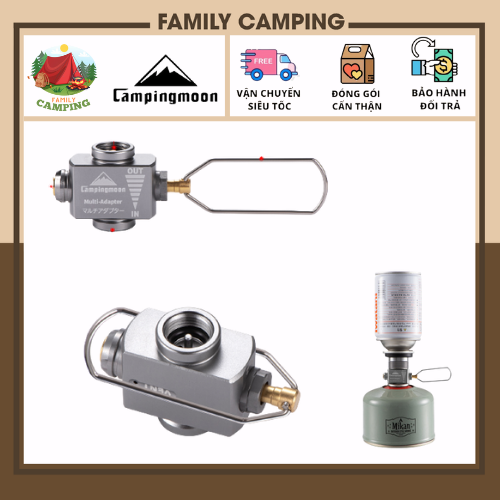 Đầu sang chiết bình gas mini, adapter bình gas chính hãng CAMPINGMOON Z15