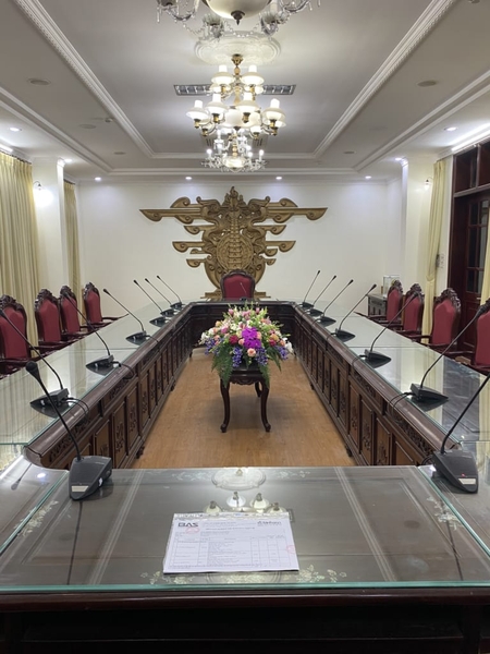 Lắp đặt hệ thống âm thanh Hội nghị tại Thường Vụ Tỉnh Uỷ Nam Định