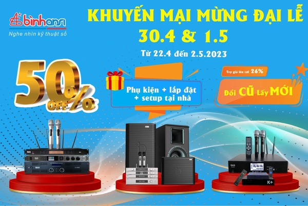 CHƯƠNG TRÌNH ƯU ĐÃI MỪNG ĐẠI LỄ 30/04 - 01/05 TẠI BÌNH ANSI NAM ĐỊNH
