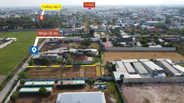 bán gấp lô đất KV4 thị trấn đức hoà sát nhựa út an