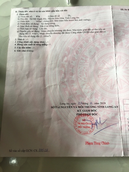 Chủ Gủi Bán Gấp Ấp Rừng Sến .Xã Mỹ Hạnh Bắc.Đức Hòa .Long An ...Gần chợ .gần xã .cty xí nghiệp. Gần PHÚ SINH  .xây trọ quá ok ....thông 