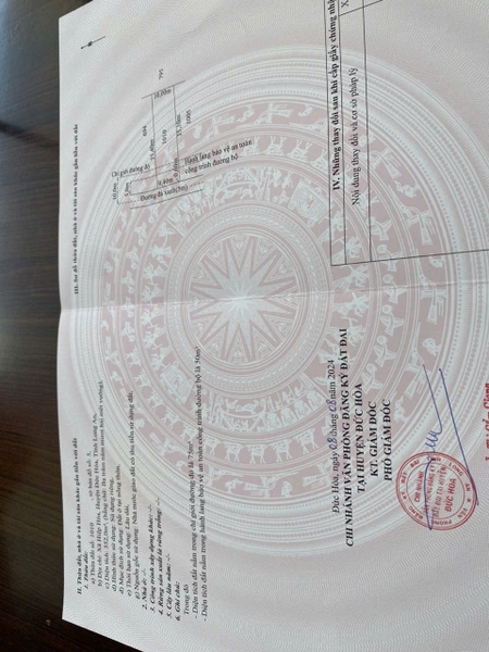 Chủ bán lô đất Hiệp Hoà,  Đức Hòa 🌙 Dt: 5x35m, thổ cư