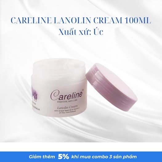 CARELINE LANOLIN CREAM 100ML