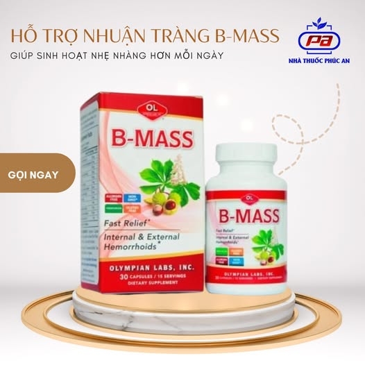 TPCN hỗ trợ nhuận tràng B-Mass – Giúp sinh hoạt nhẹ nhàng hơn mỗi ngày