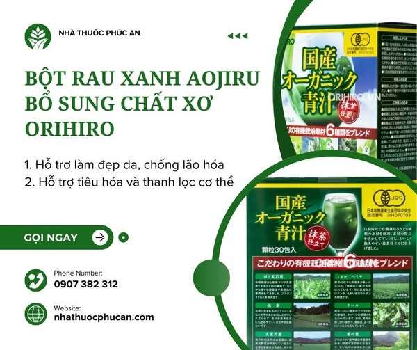 GÓI BỘT RAU XANH MỖI NGÀY
