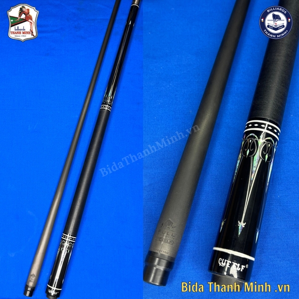 CƠ BIDA LỖ CARBON CUE ELF ĐEN VÂN