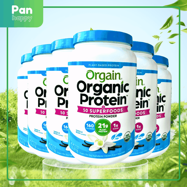 [Combo 5 tặng 1] Đạm Orgain Protein 50 Superfoods 918g