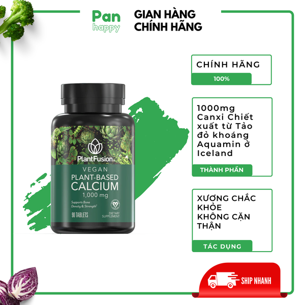 PlantFusion - Canxi thực vật thuần chay cao cấp 90V