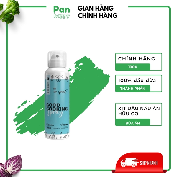 Xịt Dầu dừa nấu ăn chiên xào rán nướng 250ml - 1000 lần xịt