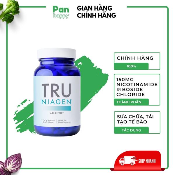 Viên thúc đẩy sửa chữa tế bào, tái tạo năng lượng TRU NIAGEN NAD+ 2 tháng