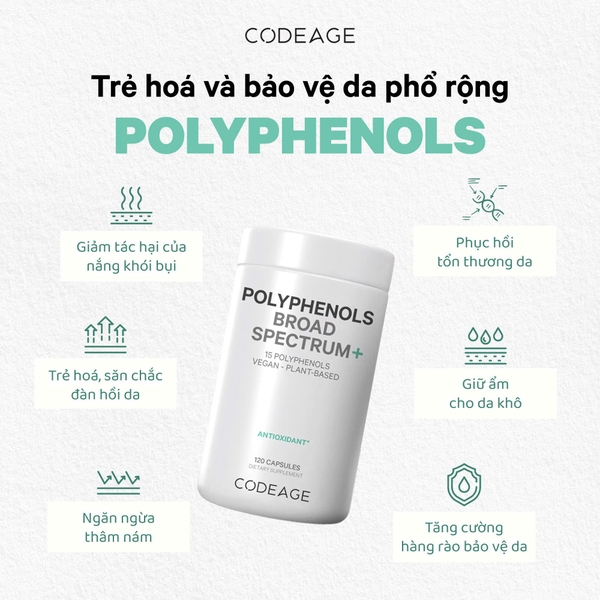 CODEAGE Polyphenols Broad Spectrum 120V