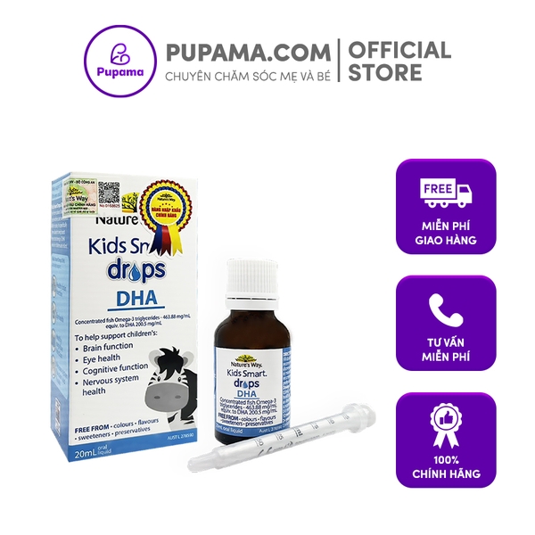 Tăng cường DHA cho bé Natures Way Kid Smart Drop