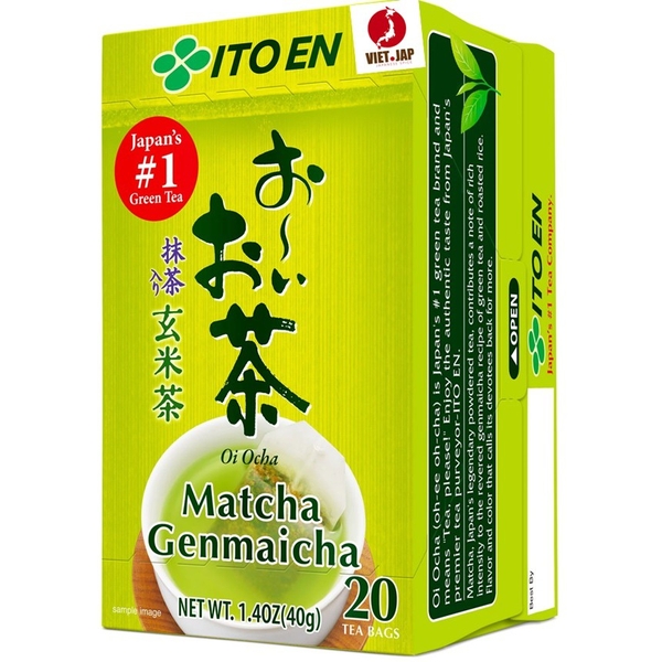 TRÀ XANH GẠO RANG TÚI LỌC ITOEN HỘP 40G