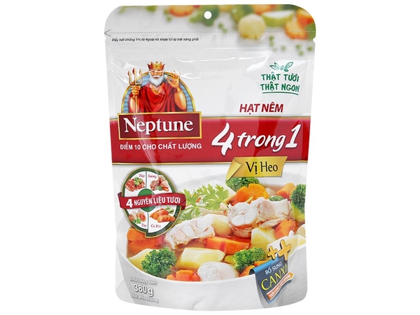HẠT NÊM NEPTUNE VỊ HEO 4 TRONG 1 GÓI 380G
