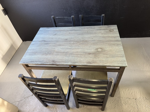 Bàn ăn 4 ghế PVN756 110x70