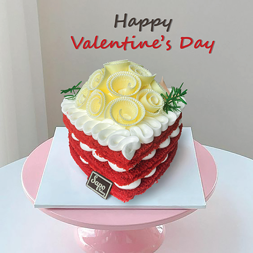 Bánh Valentine - Redvelvet mẫu 2