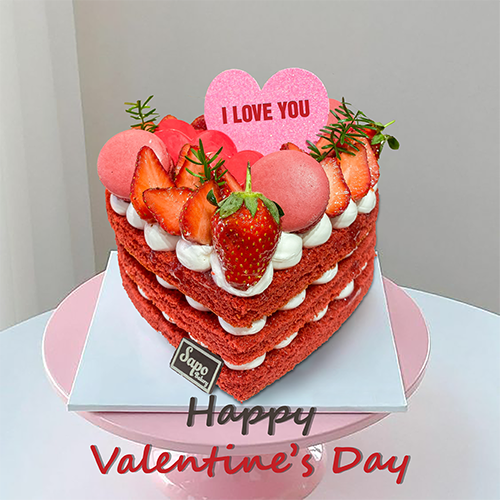 Bánh Valentine - Redvelvet mẫu 3