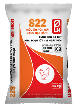 822B Thức ăn HH cho Gà con dạng viên 1 - 21 ngày 20%