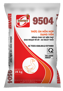 9504H_ Thức ăn HH cho Vịt thịt từ 29 - 42 ngày 17%