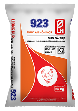 923S Thức ăn HH cho Gà thịt 22 ngày - xuất chuồng 19%