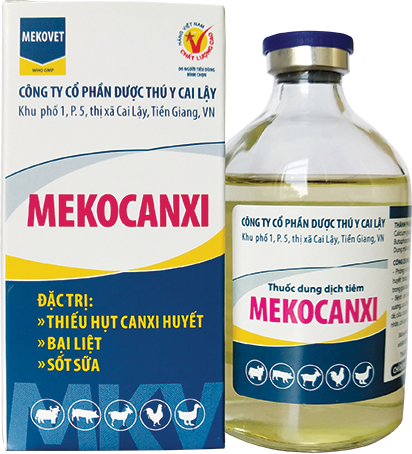 MEKOCANXI 100ml Thuốc dung dịch tiêm phòng trị bại liệt còi xương