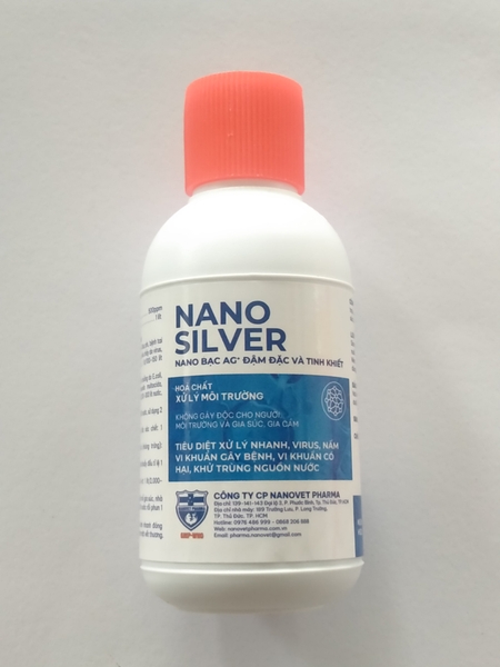 NANO SILVER hoá chất xử lý môi trường, tiêu diệt xử lý nhanh, virus, nấm, vi khuẩn gây bệnh