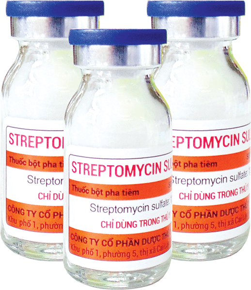 STREPTOMYCIN SULFATE 1G 10ML Thuốc bột pha tiêm điều trị tụ huyết trùng tiêu chảy viêm ruột trên gia súc