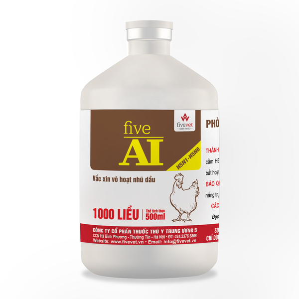 FIVE AI H5N1 H5N6 vaccine Phòng bệnh cúm A/H5N1 bảo hộ chéo chủng A/H5N6