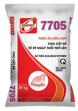 775 Thức ăn HH cho cút đẻ từ 29 ngày 20,5%