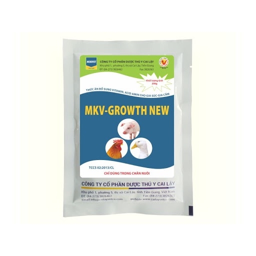 MKV GROWTHNEW 1KG Thức ăn bổ sung axitamin vitamin cho gia súc  gia cầm