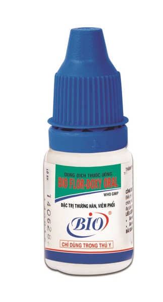 BIO FLOR DOXY ORAL 10ml Dung dịch thuốc uống đặc trị thương hàn,viêm phổi