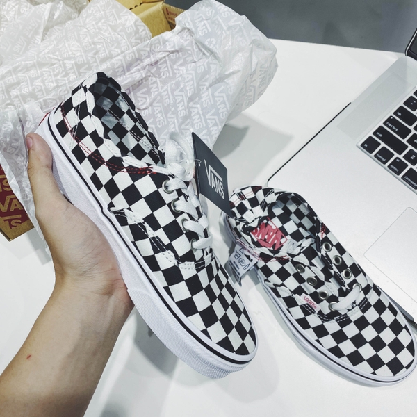 VANS AUTHENTIC HC (DIY) CHECKER ALL ABOUT KOREA