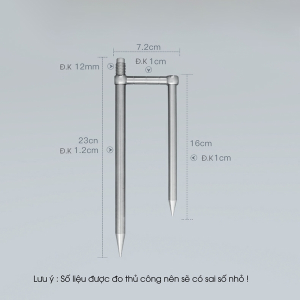 Chân Ô Inox Cắm Đất GUF | TAG Fishing Việt Nam | Phân Phối Dụng Cụ Câu ...