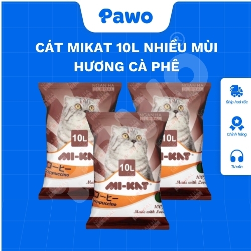 Cát vệ sinh đất sét Mikat 10L - PAWO