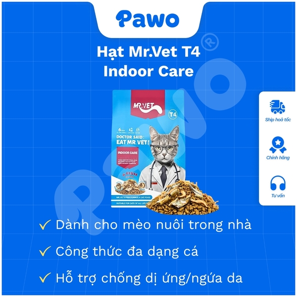 Hạt Cho Mèo Mọi Lứa Tuổi MR.VET 1KG | PAWO