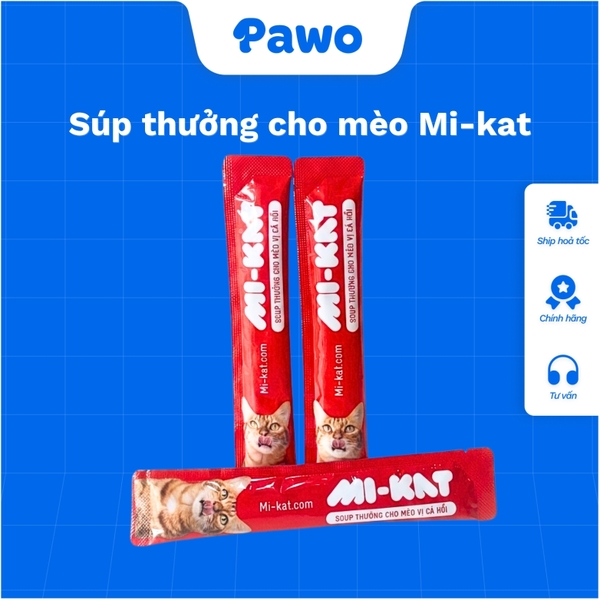 Súp thưởng cho mèo Mikat