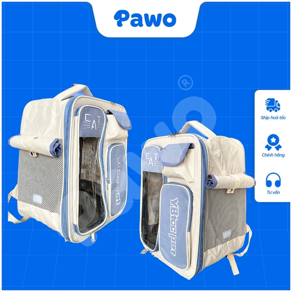Balo YBtoo Pet vuông PAWO
