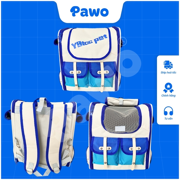 Balo 2 túi khoá cho chó mèo PAWO