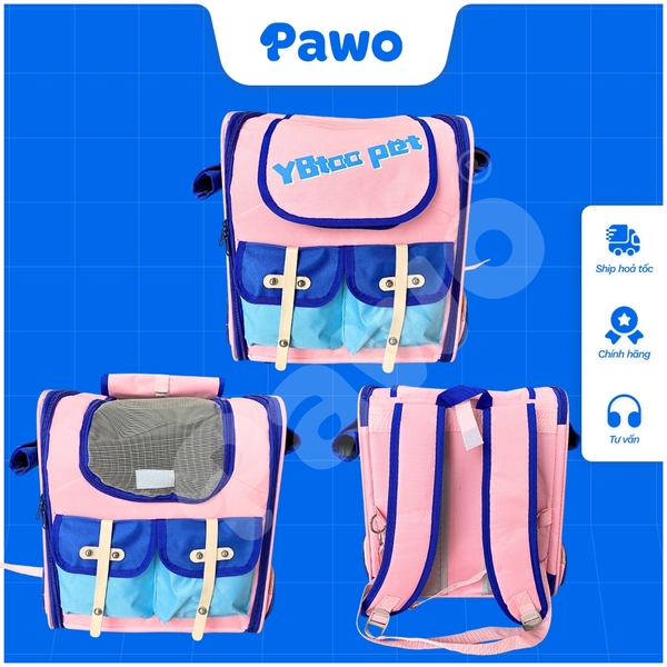 Balo 2 túi khoá cho chó mèo PAWO