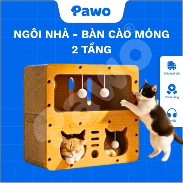 Bàn cào móng ngôi nhà cho mèo