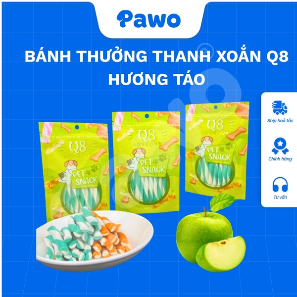 BT-Thanh xoắn hương Cam, Táo Q8 - PAWO