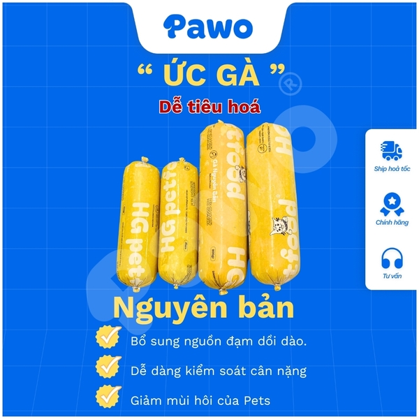 Thức Ăn Chó Mèo - Thịt Xay Rau Củ 400g - RAW FOOD - HG PetFood - PAWO