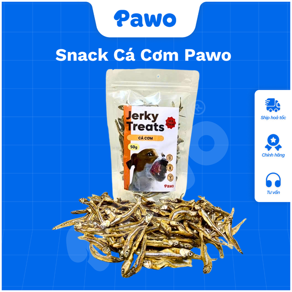 Snack Cá Cơm Cho Chó Mèo 50g và 100g| Pawo